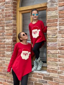 KIRMIZI NOEL BABALI SWEATSHIRT